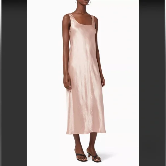 vince satin tank dress Vince Slip Dress, Size L Women